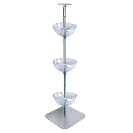 Azar Displays Three-Tiered 12" Bowl Floor Display 751203